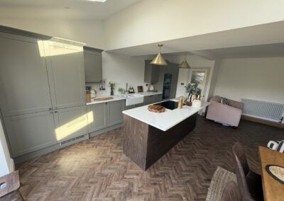 Single Story Rear Orangery Extension Kitchen Complete